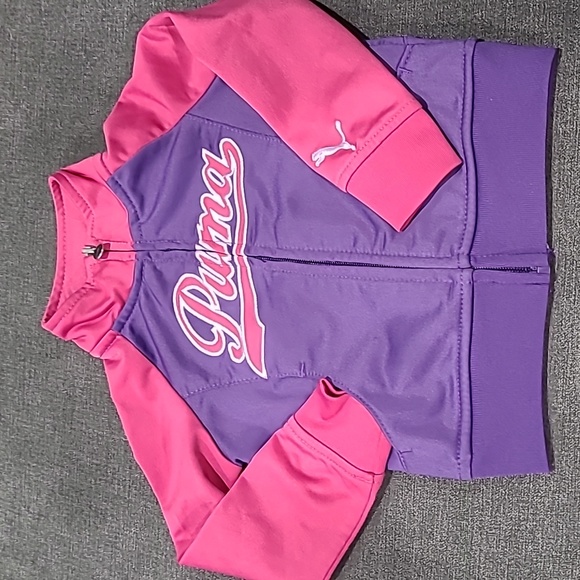 PUMA kids sweater/jacket. 2T. Purple pink and silver - Picture 1 of 5